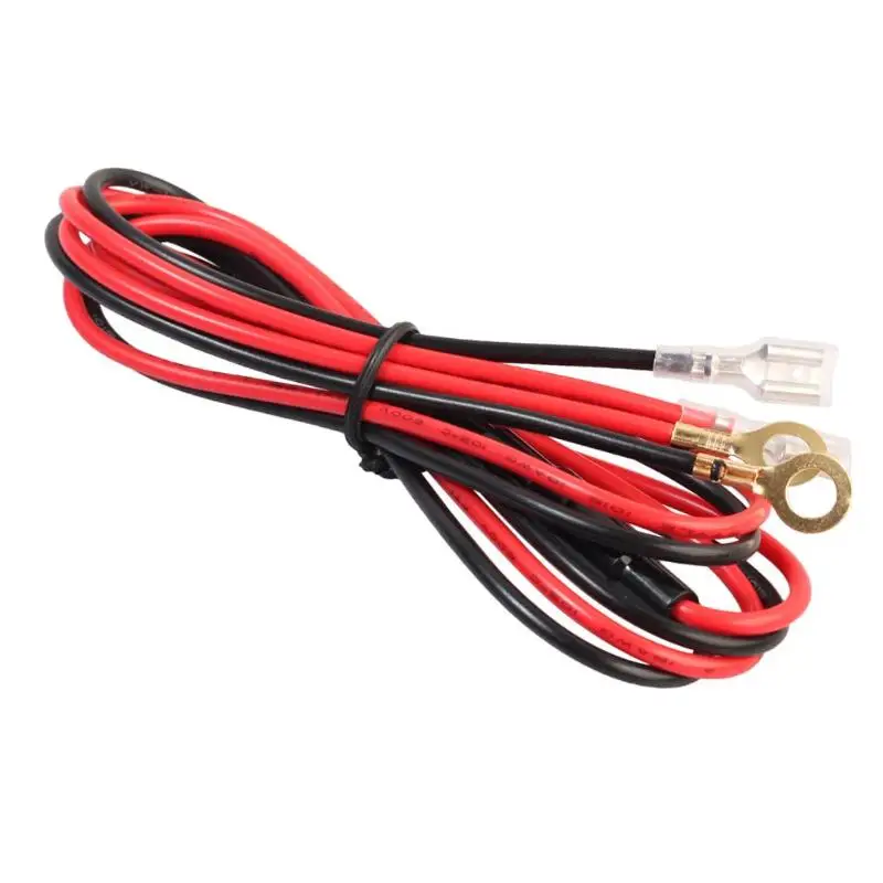 

VODOOL 1m/3.3ft Car Cigarette Lighter Installation Cable Car Charger USB Cable Power Cord 18AWG 10A Copper Wire with Fuse