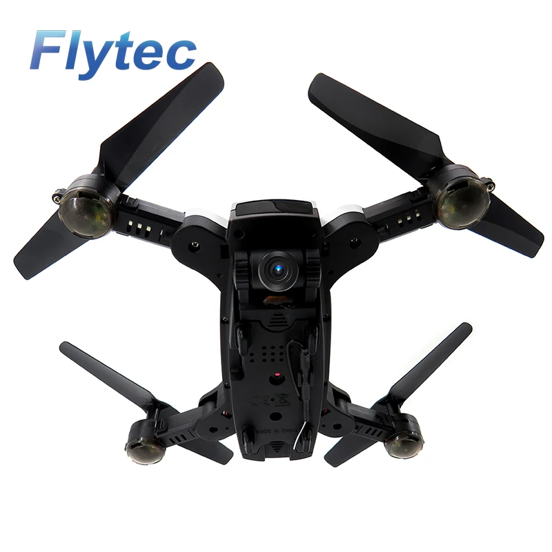 Flytec T17 Складная двойная Wi Fi FPV Follow me (следуй за мной селфи Квадрокоптер с