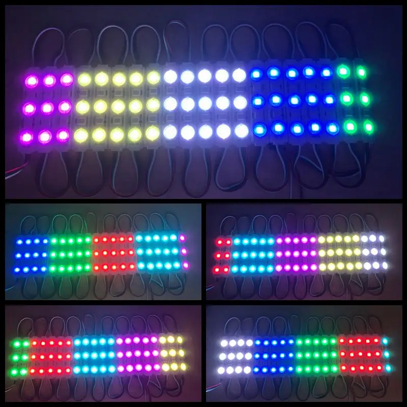 SZYOUMY Dream цветной светодиодный модуль WS2811 3 LED DC12V IP67 Водонепроницаемый 5050 RGB