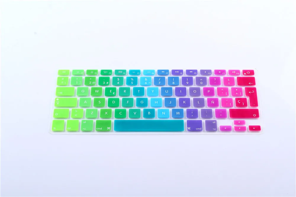 Силиконовая накладка на клавиатуру для Apple MacBook Pro air 13 15 17 чехол с испанским языком