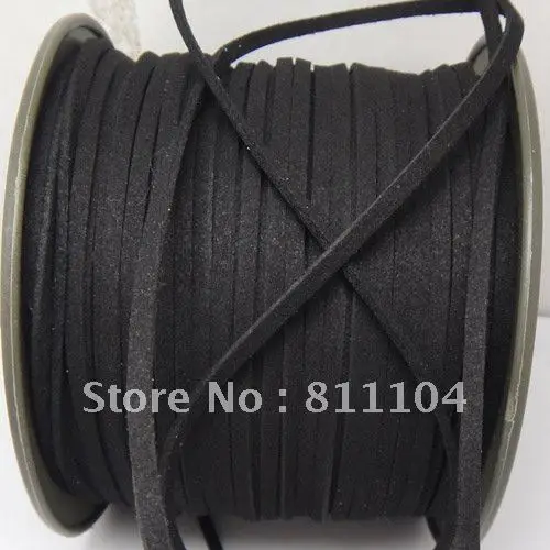 3mm Black South Korea Sofe Filament Leather Rope Cord DIY Accessories For Making Necklae Braided Bracelet Strap Cord Wholesale
