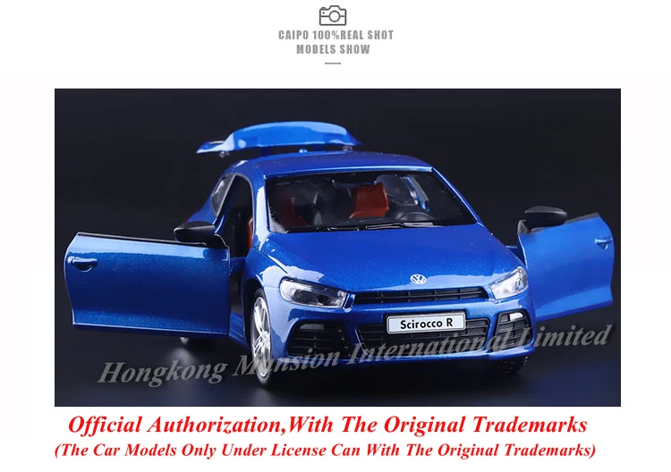1:32 Масштаб Роскошные Литой Сплав металлическая модель автомобиля ForVolks wagen Scirocco