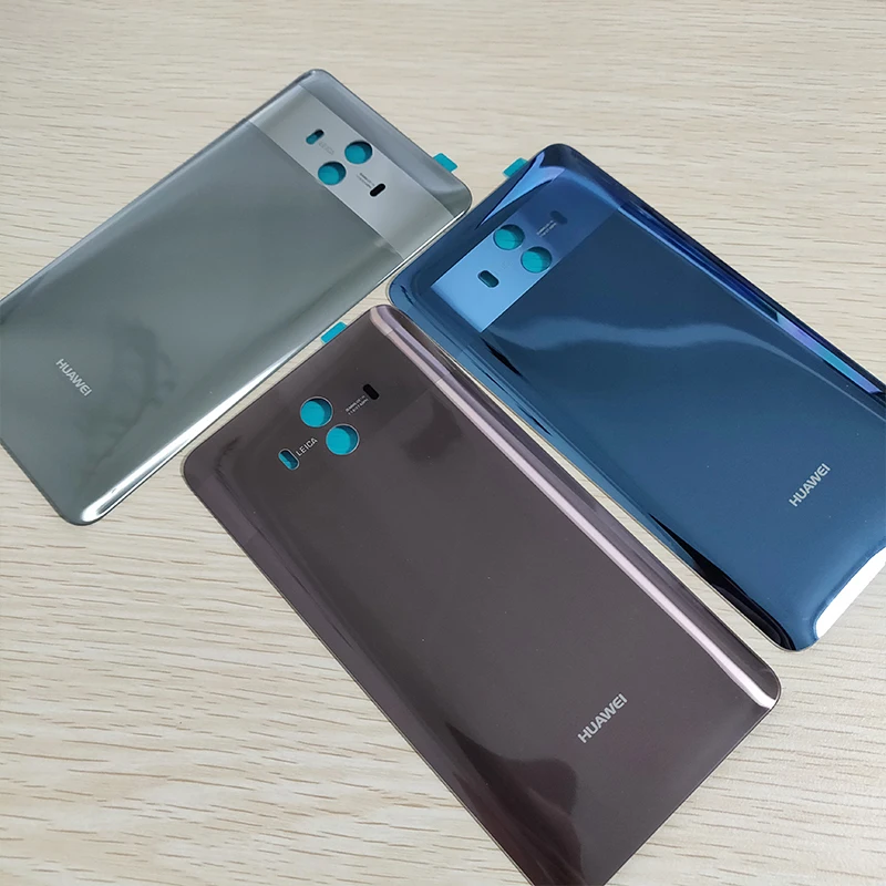100% оригинал HUAWEI Mate 10 задняя крышка корпуса Mate10 стеклянная Задняя батареи чехол