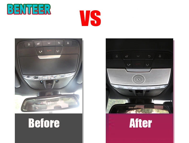 Matt car audio speaker trim coversclass internal sticker For Mercedes Benz AMG 15-18 GLC200 GLC260 GLC180 Class |