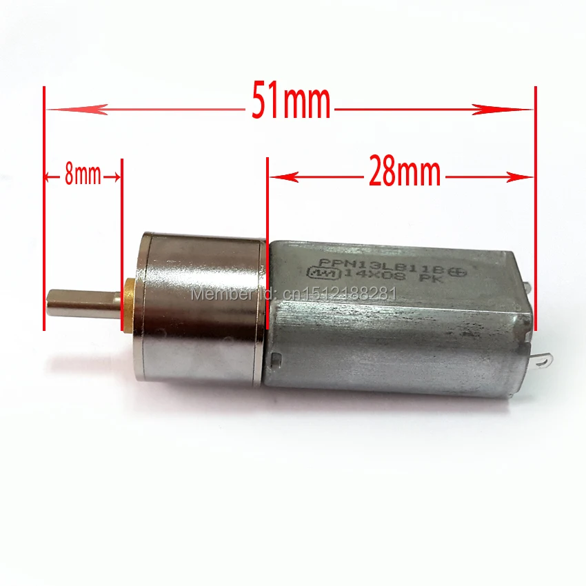 New dc 12V motor 60RPM Powerful High Torque DC Gear Box Motor 16mm 60rpm |