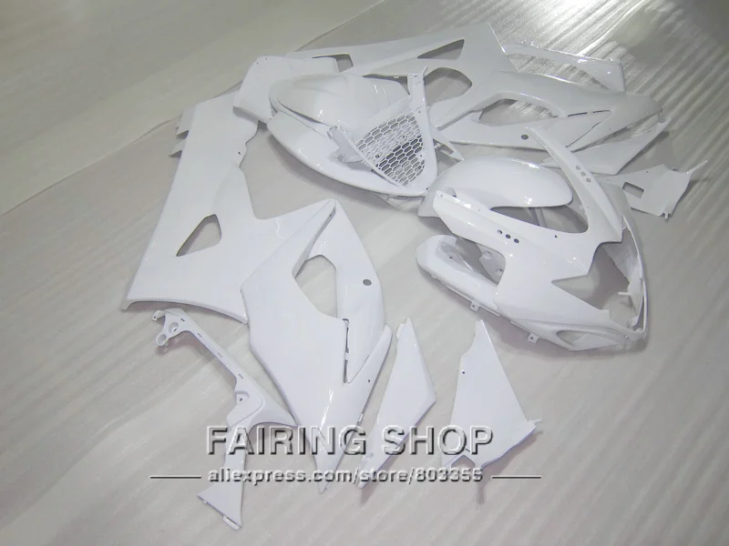 Новинка лидер продаж Обтекатели для литья под давлением Suzuki GSXR1000 K5 K6 2005 2006 белый