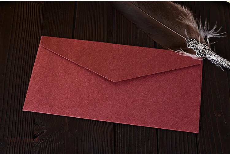 wine red 3 шт./упак. Kawaii простой Одноцветный Ретро бумажный конверт винтажные конверты для карт Свадебная вечеринка Скрапбукинг Papeleria sl1183 - Цвет: wine red