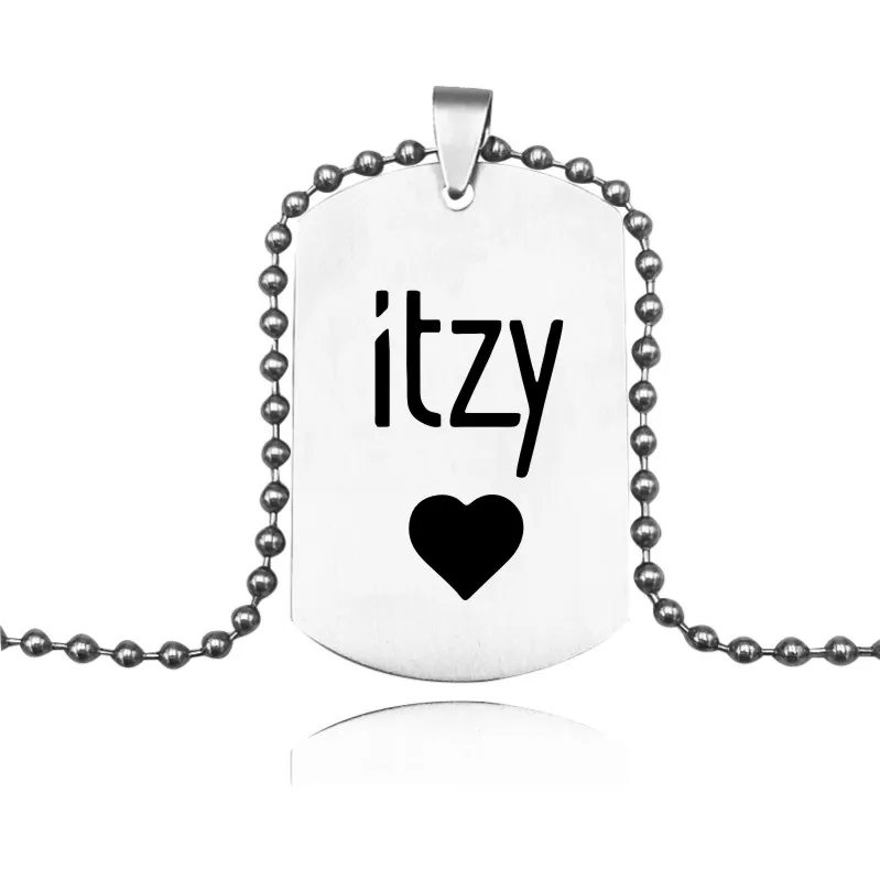 Ожерелье ITZY с подвеской в стиле KPOP для корейской группы девушек ожерелья из