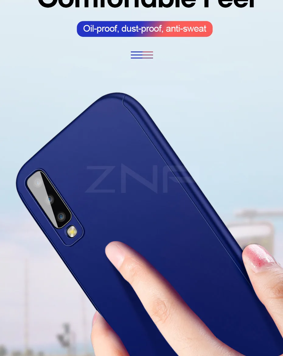 ZNP ударопрочный чехол для телефона на 360 градусов для samsung Galaxy A7 полный чехол для samsung A7 A750 защитный чехол s
