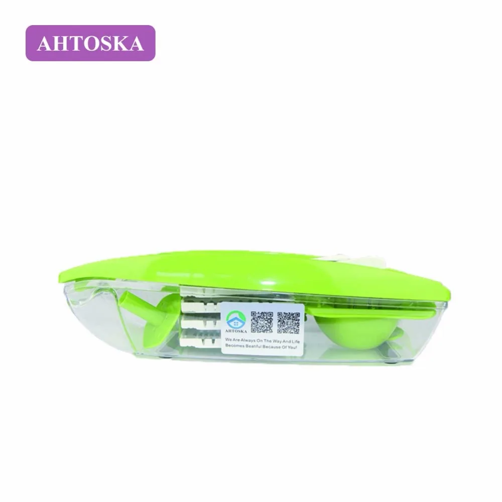 AHTOSKA Регулируемый Ручная Овощерезка С 5 Сменными Лезвиями Резак Фруктов И Овощи