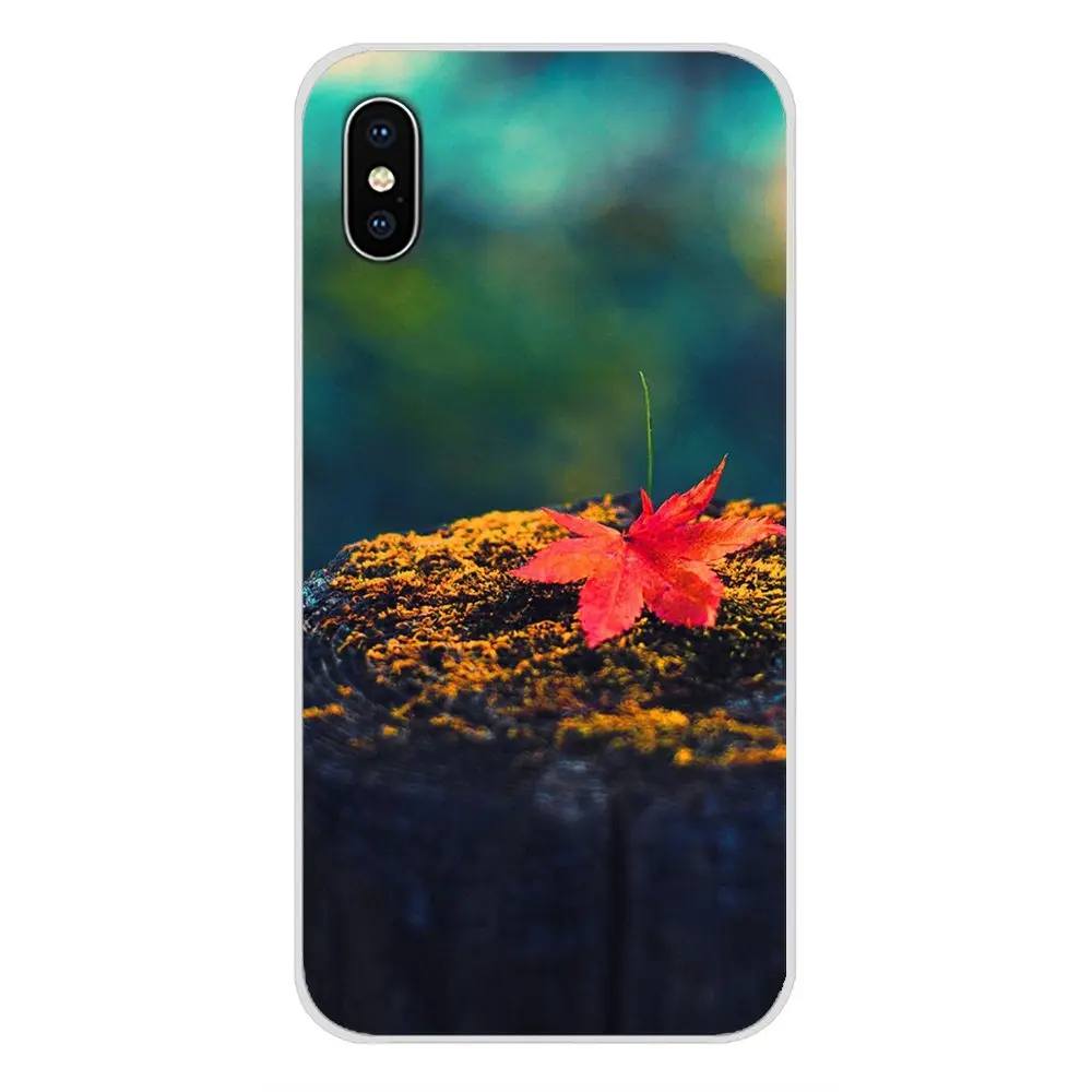 Чехол для мобильного телефона Осенний чехол с листьями Apple iPhone X XR XS MAX 4 4S 5 5S 5C SE 6 6S 7