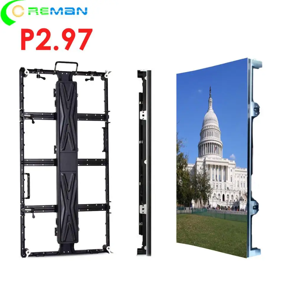 Самый дешевый Coreman p2.97 500x1000 Светодиодная панель дисплея цена MBI524 ICN2037 ICN2038S гибкий