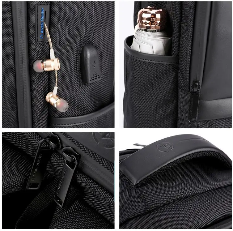 Арктический Охотник Amazon качество путешествия ноутбук рюкзак mochila с USB зарядное