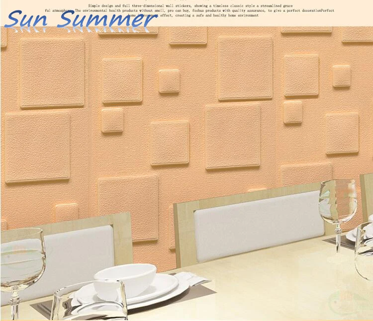 Self adhesive wall stickers 3D kids room self soft column environmental protection 60*60cm/pc 5pcs/lot |