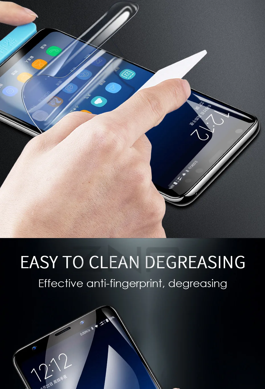 ZNP, мягкая Гидрогелевая Защитная пленка для samsung Galaxy S9 S8 Plus Note 8, Защитная пленка для экрана samsung S8 S7 Edge