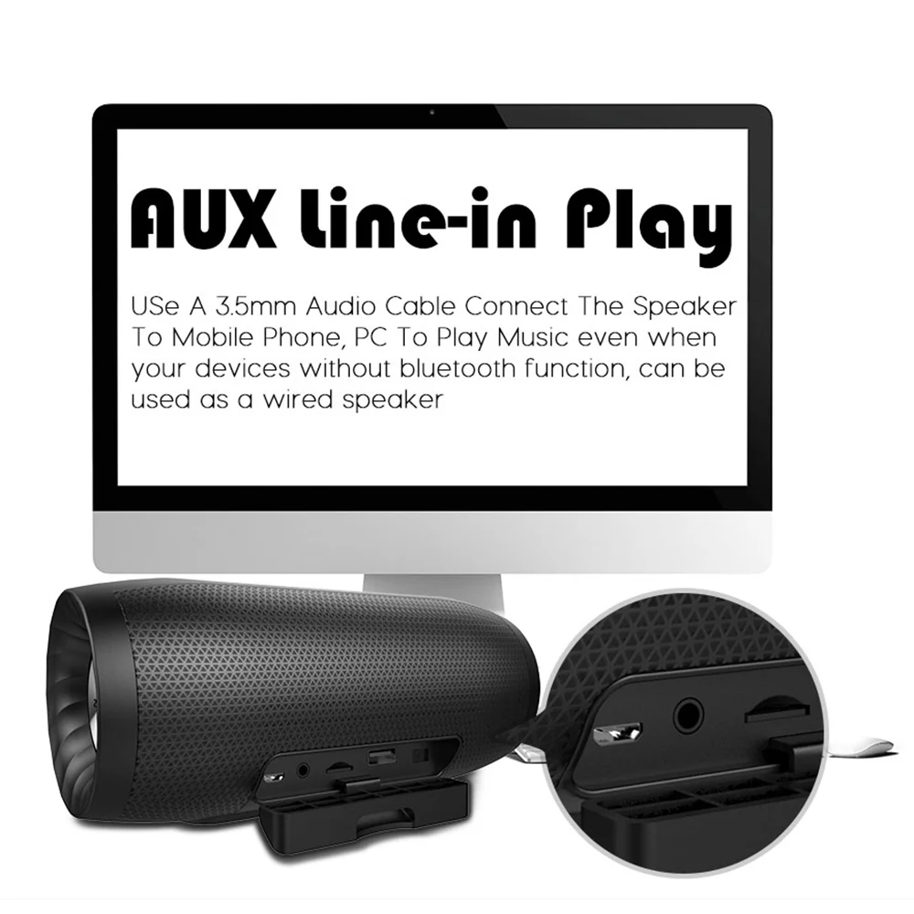 ZEALOT S16 Bluetooth динамик Портативный беспроводной Колонка Suwoofer Саундбар Стерео