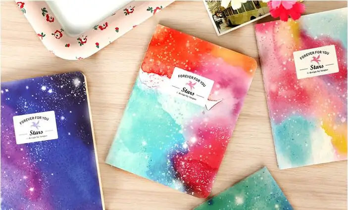 1 шт./лот 105*142 мм/серия Romatic Starry sky 64K записная книжка из крафт