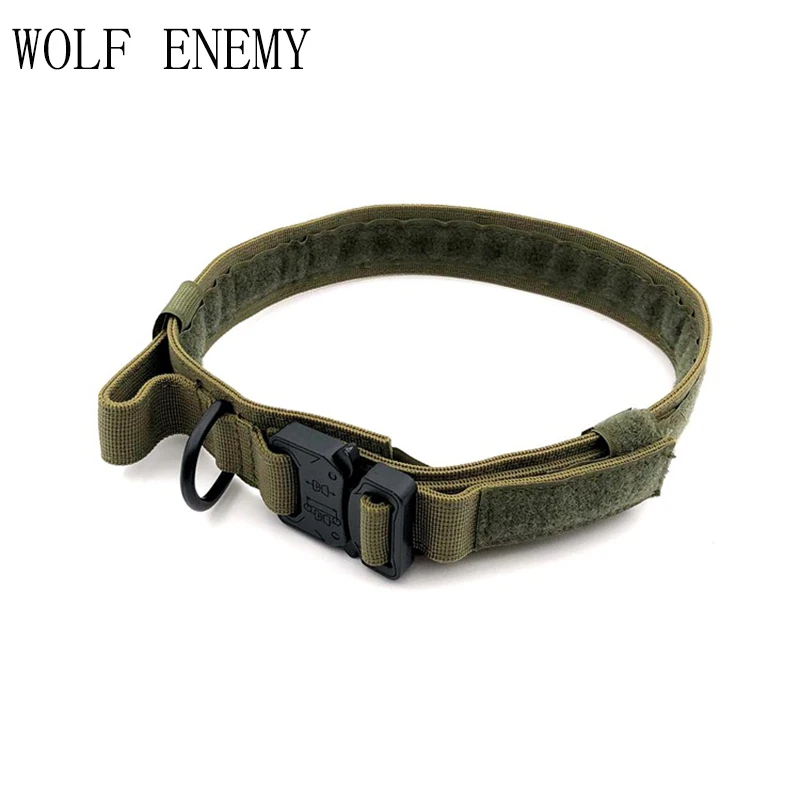 1.5" Wide Military Nylon Dog Collar Outdoor Tactical Training Hunting Led Collars Big Dogs Necklace |