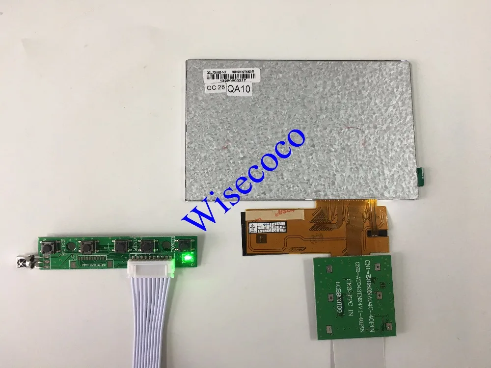Плата реверсивного драйвера VGA 2AV + 5-дюймовый ЖК-экран HSD050IDW1 800x480 TFT | Мобильные