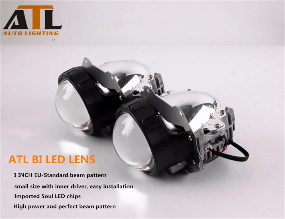 2pcs BI LED Projector Lens Headlight Retrofit All in one Car Headlapm 6500K 4800LM 35W | Автомобили и мотоциклы