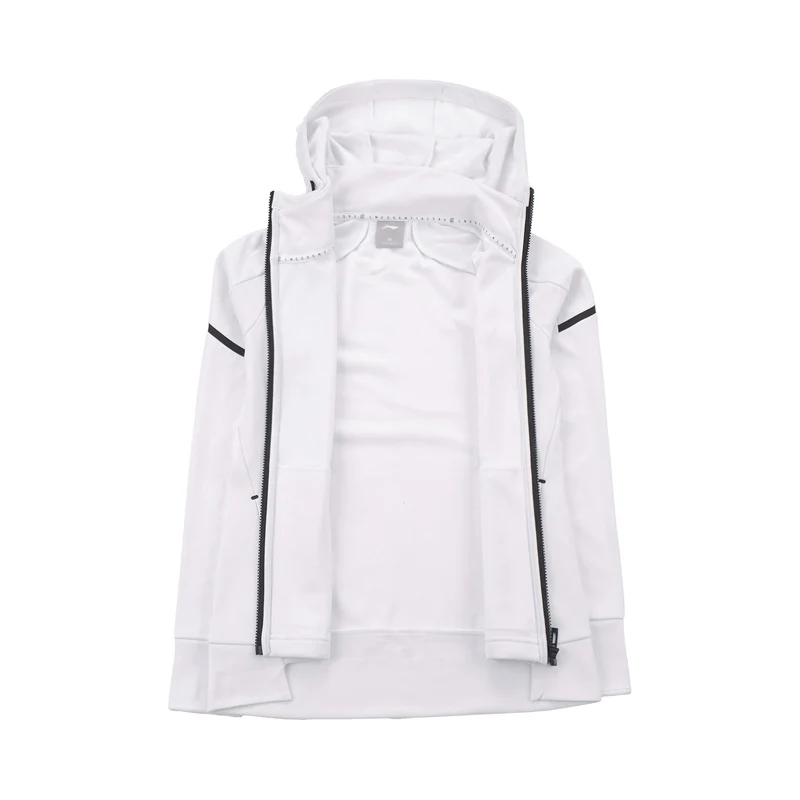 Li-Ning Женская тренировочная толстовка с капюшоном на молнии 100% полиэстер