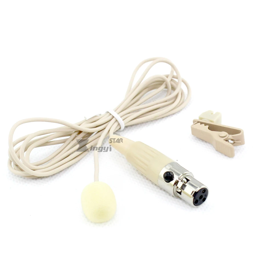 Проводной мини Микрофон XLR 4 Pin TA4F с зажимом для галстука петличный микрофон Mikrafon