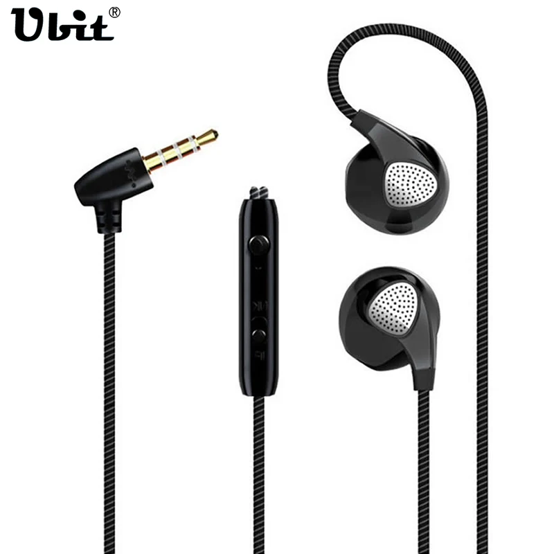 Ubit наушники для iPhone 6 S 5 5S с микрофоном 3 мм Jack Bass Auricuares гарнитура Apple Xiaomi sony|earphones for