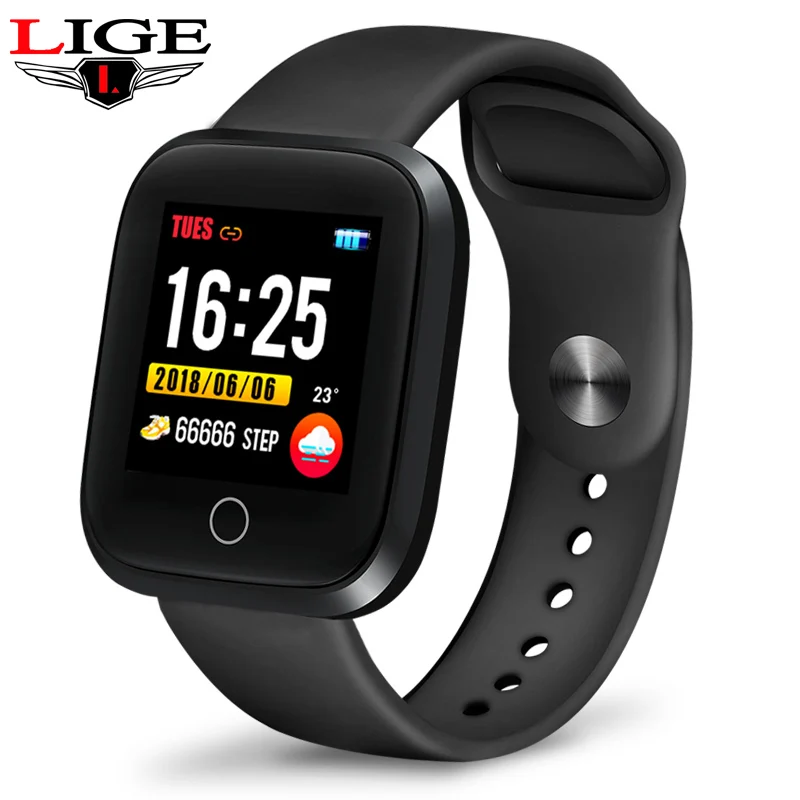 Умный Браслет LIGE водонепроницаемые спортивные часы шагомер пульсометр