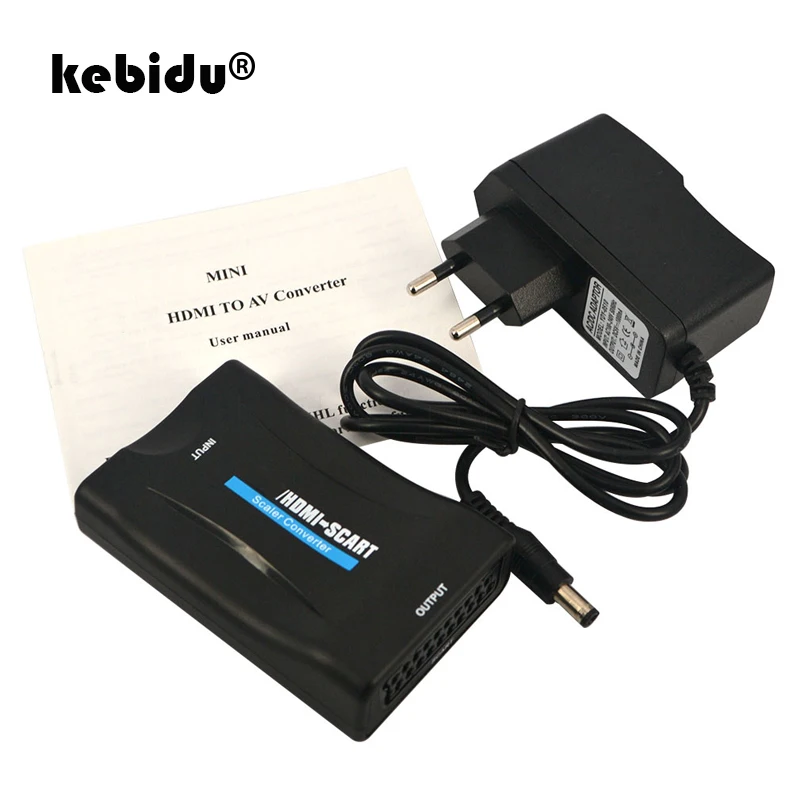 Kebidu 1080P HDMI совместимый Видео Аудио высококлассный преобразователь AV сигнальный