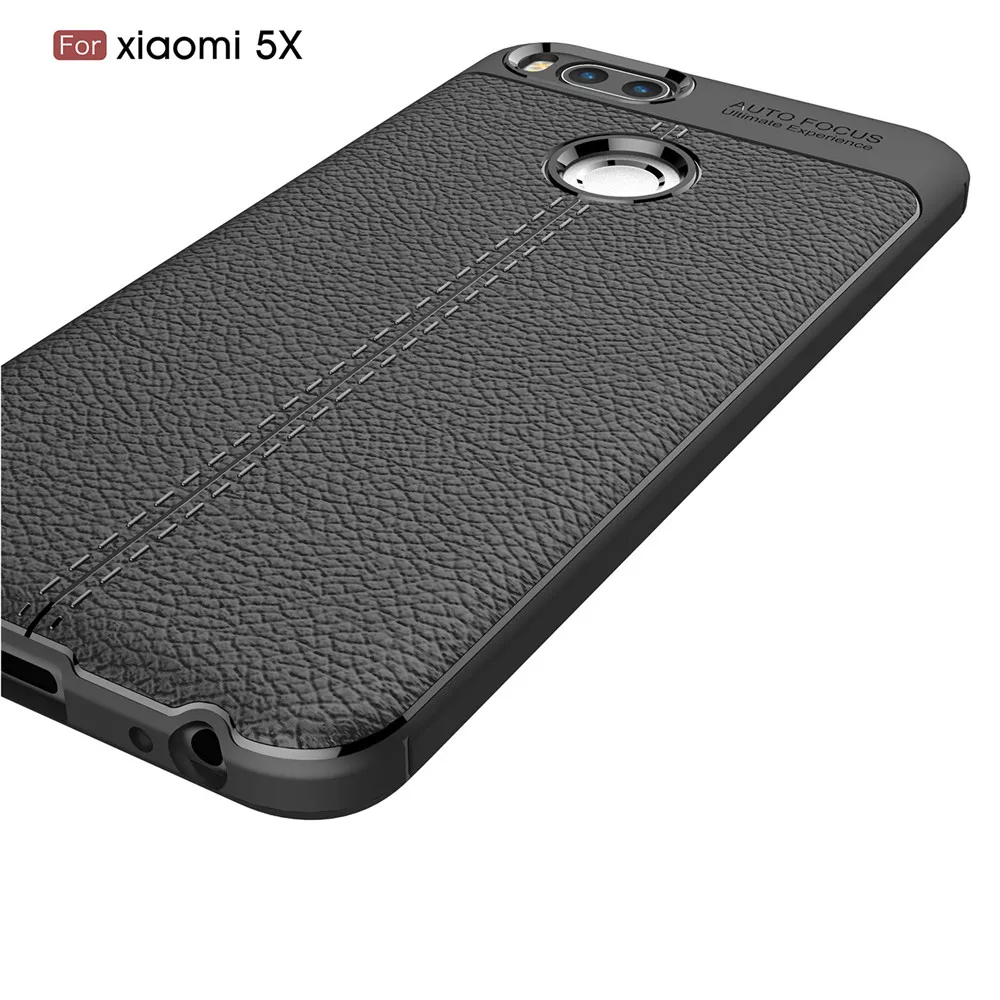 Для Сяо mi 5X A1 чехол для телефона Роскошные искусственная кожа мягкая TPU