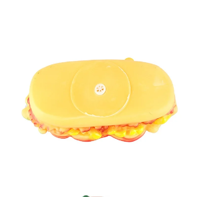 Искусственный гамбургер для домашних животных пищалка жевательная картинка