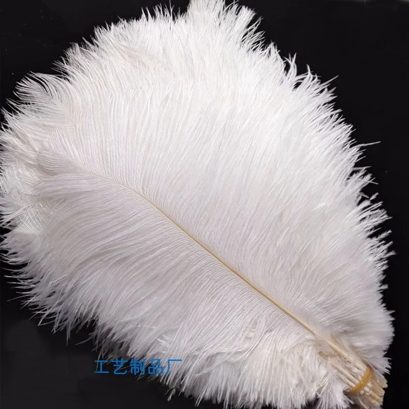 ¡Venta al por mayor! 100 Uds./un lote de hermosas plumas de avestruz blancas, 20-25 cm / 8-10 pulgadas, decoración para celebración de boda