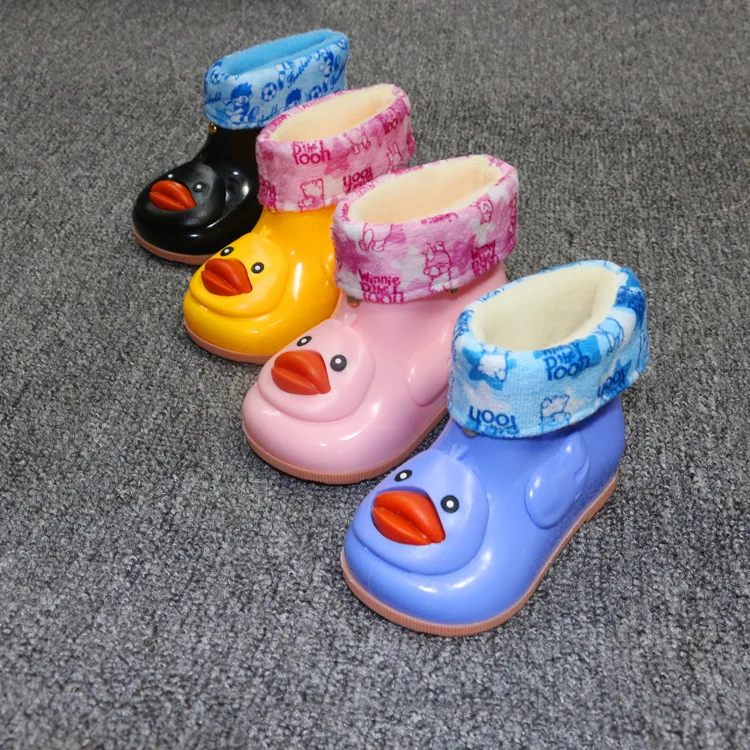 Непромокаемые сапоги для мальчиков и девочек милые непромокаемые из ПВХ с