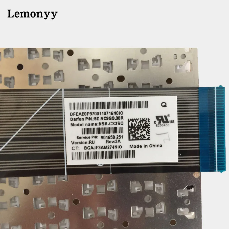 Новая русская клавиатура для ноутбука hp Pavilion 14-ax 14-ax000 14-ax100 901658-031 NSK-CX3SQ белая без рамки Клавиатура RU