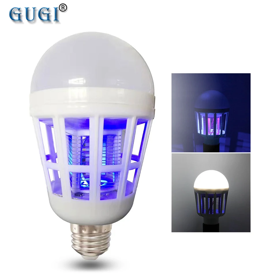 GUGI Mosquito Killer Lamp 2 в 1 светодиодный светильник электрическая ловушка 220 В 110 15 Вт E27