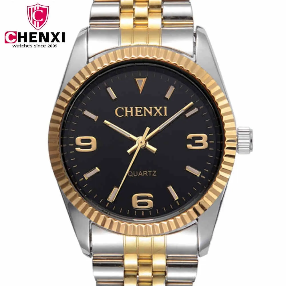 

CHENXI Quartz Watch Men Top Brand Luxury Famous Wristwatches Man Clock Stainless Steel Strap Watches Male Gifts Clock NATATE