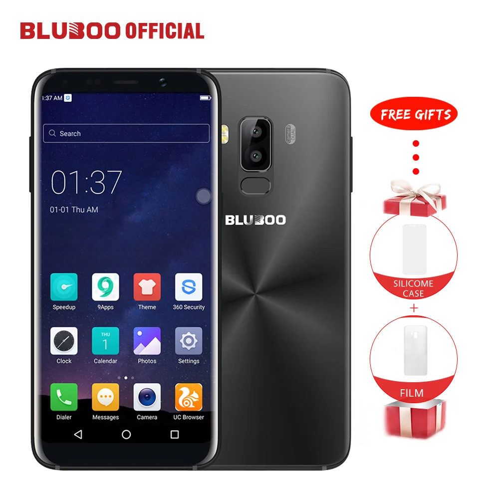 Bluboo S8 5 7 ''полный Дисплей смартфон 4G 3 ГБ Оперативная память 32 Встроенная mtk6750