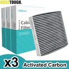 3x автомобильный фильтр пыльцы для салона, активированный уголь для Toyota RAV4 Avensis Prius Corolla Lexus RX GS GX Subaru 87139-YZZ08 87139-07010