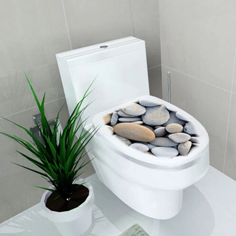 Цветок камень Весна 3D настенная наклейка ванная комната туалет гостиная кухня