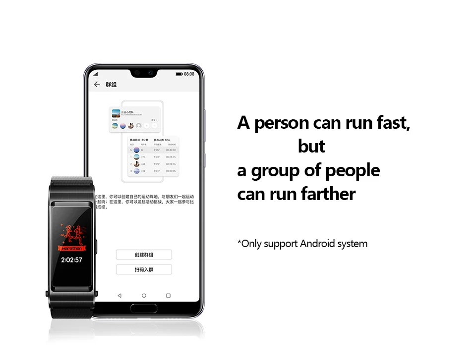 Новинка, huawei TalkBand B5, gps, Bluetooth, умный Браслет, сенсорный AMOLED экран, дисплей, вызов, наушники, ремешок, пригодный для носки, B5, TalkBand