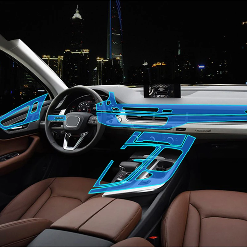 Автомобильная наклейка для Audi прозрачная защитная пленка ТПУ наклейки A6 Q7 A7