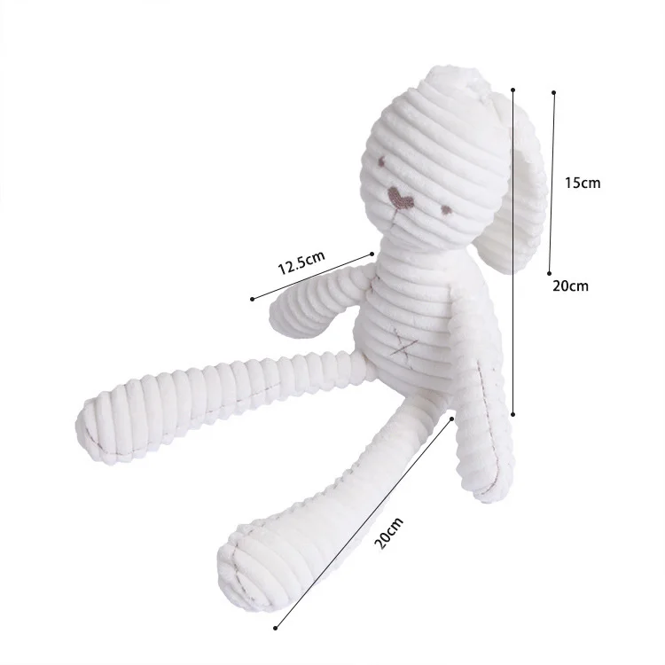 2018 милый кролик детские мягкие плюшевые игрушки в полоску детский спящий мате и