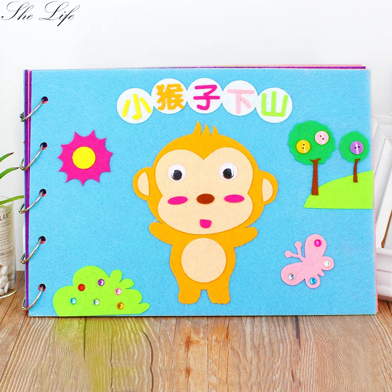 5 стилей DIY история книга Войлок diy пакет ребенок Раннее когнитивное развитие игрушка ручной работы специальный подарок для детей