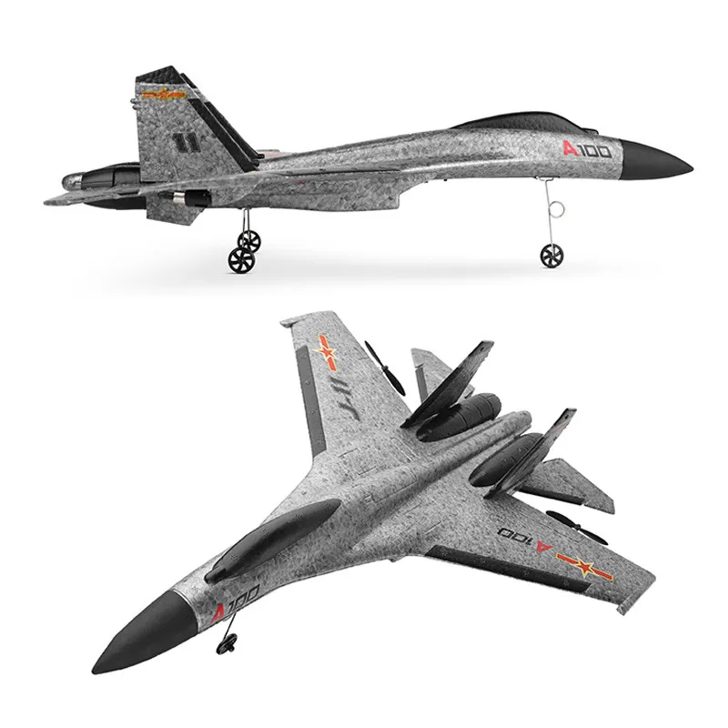 Новый XK A100 SU27 радиоуправляемый самолет 2 4G 340 мм 3CH с фиксированным крылом уличные