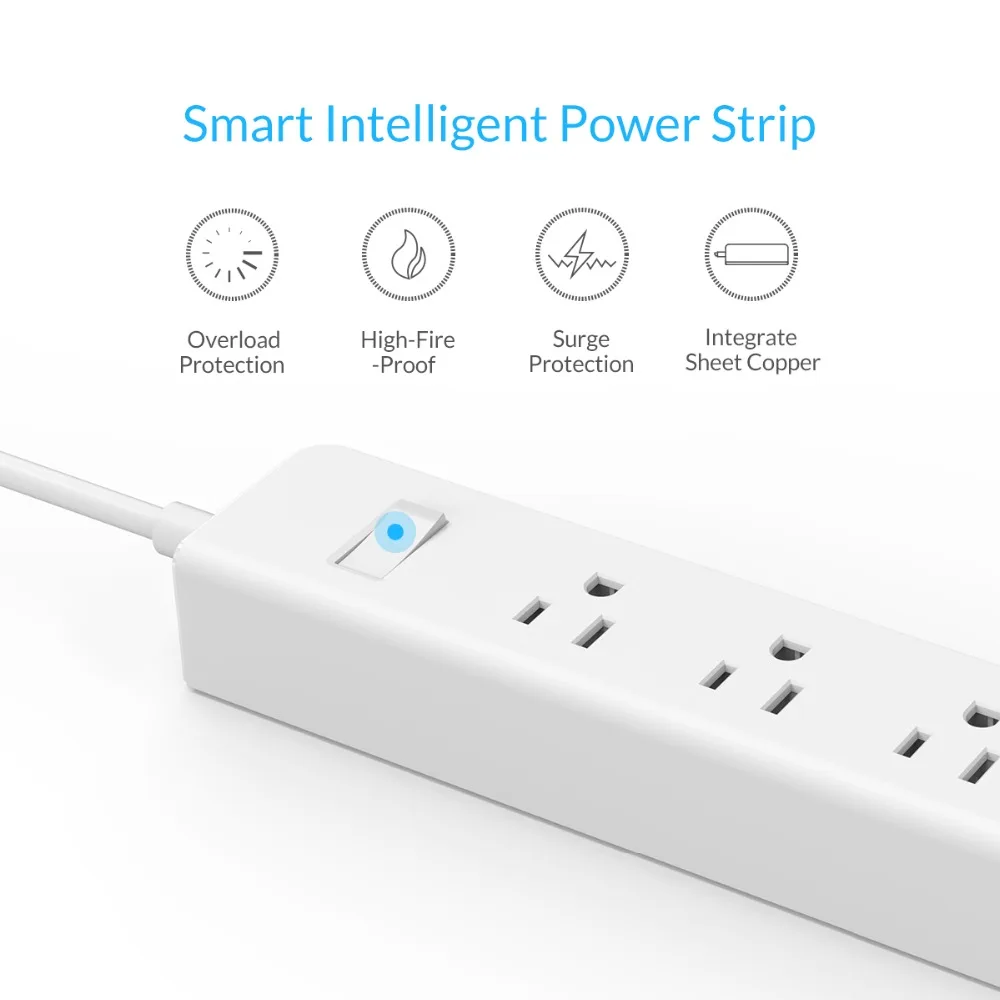 ORICO 3 AC Outlet Защита от перенапряжения с 4 USB разъемами США Plug Mutiple для дома и офиса