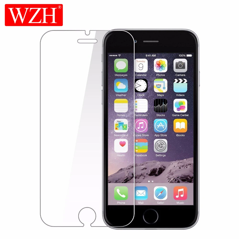 Закаленное стекло для iPhone 6 7 8 SE 6S зеркальная Защита экрана X XR XS Max Защитная пленка Plus|Защитные стёкла и плёнки