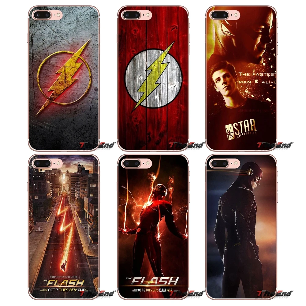 Мягкий чехол для Apple iPhone X 4 4S 5 5S SE 5C 6 6S 7 8 Plus 6Plus 7plus 8plus с логотипом Flash TV Show Barry