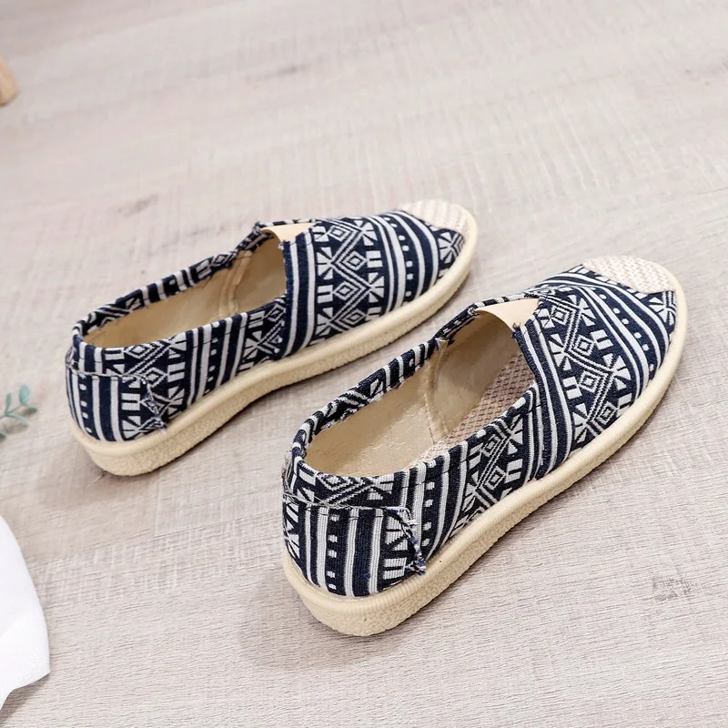 ASILETO/ г.; Повседневная парусиновая обувь; женские эспадрильи; дышащая пеньковая стелька; слипоны; женские балетки на плоской подошве; балетки с принтом в полоску