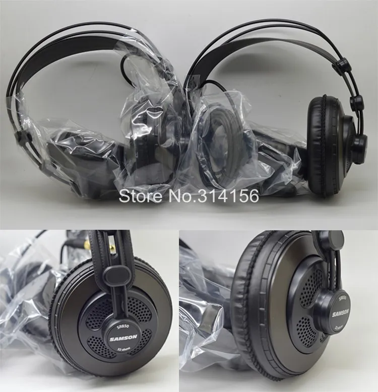 Пара оригинальных наушников Samson SR850 для мониторинга HIFI полуоткрытые наушники