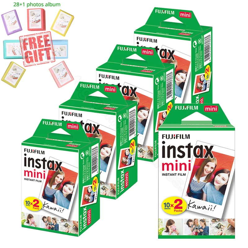 Fujifilm Instax Mini мгновенная белая пленка + Бесплатный альбом для 11 9 8 7s 70 90 25 камера